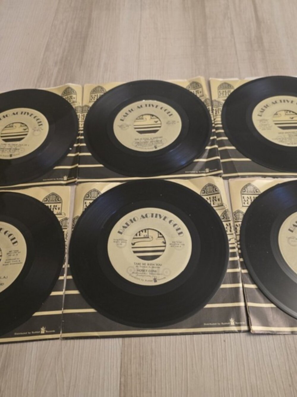 Lot of 6 Radio Active Gold Vinyl Record Singles Impressions Lovin Spoonful
